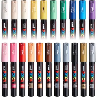 Uni Posca PC-1M Marqueurs - Ensemble Complet - Marqueurs Uni Posca PC-1M Marqueurs - Ensemble Complet - Marqueurs