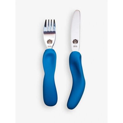 Nana's Manners - Etap 3 - Sea Blue - 3-9 lat - Kids Cutlery Nana's Manners - Etap 3 - Sea Blue - 3-9 lat - Kids Cutlery