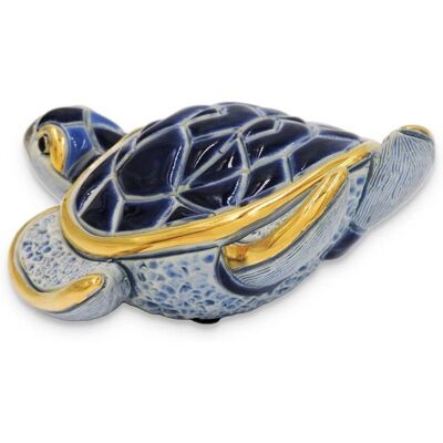 Scultura Tartaruga Marina in Ceramica - De Rosa Rinconada Blu Scultura Tartaruga Marina in Ceramica - De Rosa Rinconada Blu