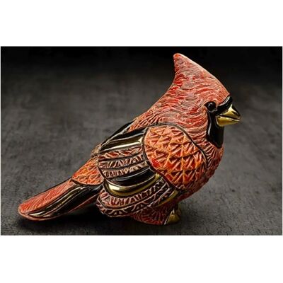 Rzeźba ceramiczna De Rosa Rinconada - Czerwony kardynał Rzeźba ceramiczna De Rosa Rinconada - Czerwony kardynał