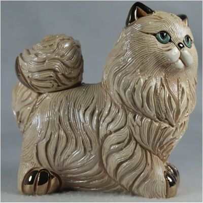 Scultura in ceramica del gatto Angora di De Rosa Rinconada Scultura in ceramica del gatto Angora di De Rosa Rinconada