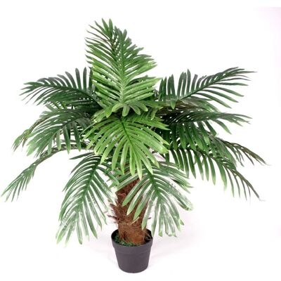 Leaf Artificial Princess Palm Tree - 100cm Brown Trunk - Tropical Artificial Tree Leaf Artificial Princess Palm Tree - 100cm Brown Trunk - Tropical Artificial Tree