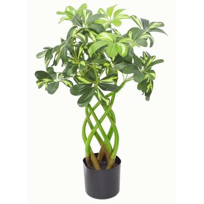 Leaf 70cm Artificial Twisted Stem Modern Arboricola Artificial Plant Bonsai Bush - Artificial Plant Leaf 70cm Artificial Twisted Stem Modern Arboricola Artificial Plant Bonsai Bush - Artificial Plant