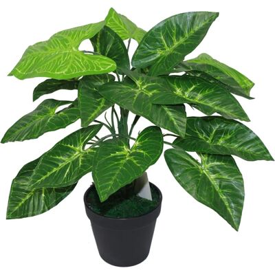 Leaf 45cm Artificial Taro Plant - Dark Taro Green - Artificial Plant Leaf 45cm Artificial Taro Plant - Dark Taro Green - Artificial Plant