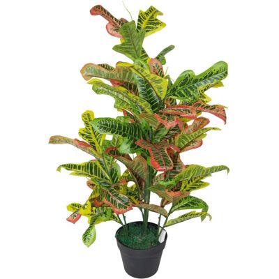 Leaf 90cm Artificial Codiaeum Multicoloured House Plant - Groot - Kamerplant Leaf 90cm Artificial Codiaeum Multicoloured House Plant - Groot - Kamerplant