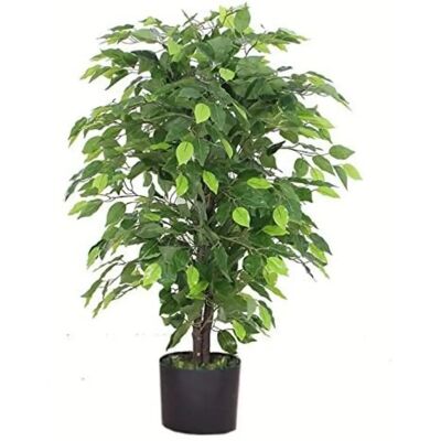 Leaf Design UK Limited 90cm Artificial Ficus Tree - Green - Indoor Decorative Plant Leaf Design UK Limited 90cm Artificial Ficus Tree - Green - Indoor Decorative Plant