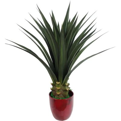 Leaf Yukka 90cm Artificial Plant - Large Green Modern Interior Leaf Yukka 90cm Artificial Plant - Large Green Modern Interior