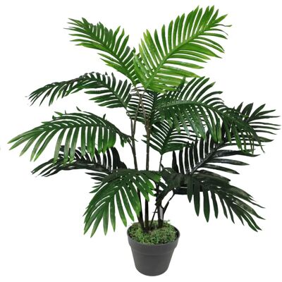 Leaf Areca Palm Tree - 90cm Artificial Tropical Plant - Green Leaf Areca Palm Tree - 90cm Artificial Tropical Plant - Green