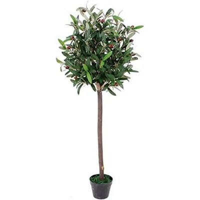 Leaf 120cm Artificial Olive Bay Style Topiary Fruit Tree - Artificial Olive Tree Leaf 120cm Artificial Olive Bay Style Topiary Fruit Tree - Artificial Olive Tree