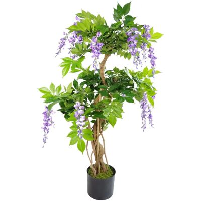Leaf 110cm Artificial Purple Wisteria Tree - Artificial Tree Leaf 110cm Artificial Purple Wisteria Tree - Artificial Tree