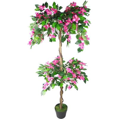 Leaf 140cm Extra Large Artificial Rhododendron Bush Tree Dark Pink - Artificial Plant Leaf 140cm Extra Large Artificial Rhododendron Bush Tree Dark Pink - Artificial Plant