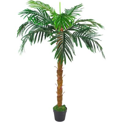 Leaf 130cm Artificial Princess Palm Tree Natural Trunk - Artificial Palm Tree Leaf 130cm Artificial Princess Palm Tree Natural Trunk - Artificial Palm Tree