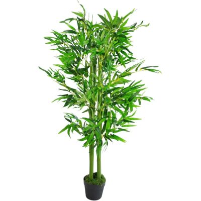 Green Leaf Artificial Bamboo Plant - 120cm - Indoor Decor Green Leaf Artificial Bamboo Plant - 120cm - Indoor Decor