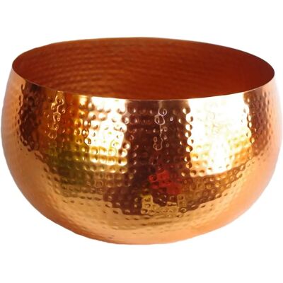 Copper Leaf XL Metal Bowl Planter - 30cm x 20cm - Indoor Use Copper Leaf XL Metal Bowl Planter - 30cm x 20cm - Indoor Use