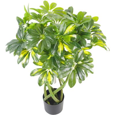 Leaf 70cm Artificial Twisted Stem Gold Capella Arboricola Artificial Plant Bonsai Bush - Artificial Plant Leaf 70cm Artificial Twisted Stem Gold Capella Arboricola Artificial Plant Bonsai Bush - Artificial Plant