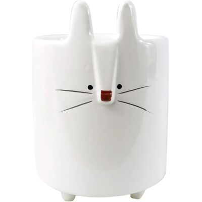 Leaf - Rabbit Planter - White - 15cm - Planter Leaf - Rabbit Planter - White - 15cm - Planter