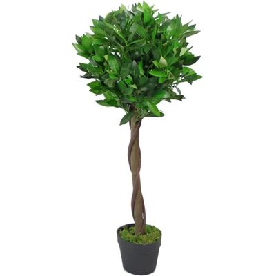 Leaf Design UK 90cm Artificial Bay Laurel Topiary Tree - Topiary Tree Leaf Design UK 90cm Artificial Bay Laurel Topiary Tree - Topiary Tree