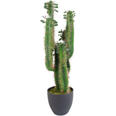 Leaf Design UK 75cm Artificial Cactus with pot - Unisex Artificial Plant Leaf Design UK 75cm Artificial Cactus with pot - Unisex Artificial Plant