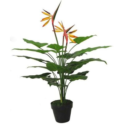 Leaf Design UK 70cm Artificial Bird of Paradise Plant - Large Orange - Artificial Plant Leaf Design UK 70cm Artificial Bird of Paradise Plant - Large Orange - Artificial Plant