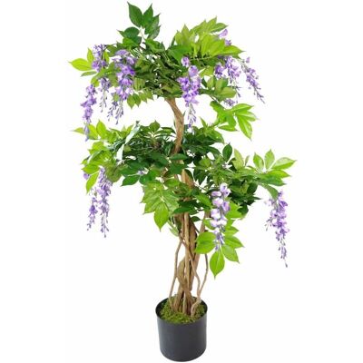 Leaf 110cm Artificial Purple Wisteria Tree - Artificial Tree Leaf 110cm Artificial Purple Wisteria Tree - Artificial Tree