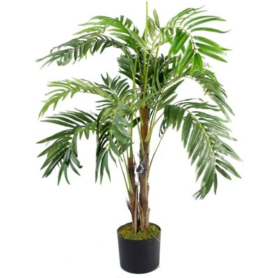 Genuine Leaf Design UK Artificial Palm Tree - 120cm Natural green Genuine Leaf Design UK Artificial Palm Tree - 120cm Natural green