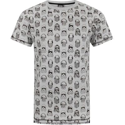Vanilla Underground Star Wars Grey Short Sleeve T-Shirt - T-Shirt Vanilla Underground Star Wars Grey Short Sleeve T-Shirt - T-Shirt