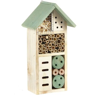 Pet Ting - Wooden Insect Bee House - Natural Wood - Insect House Pet Ting - Wooden Insect Bee House - Natural Wood - Insect House