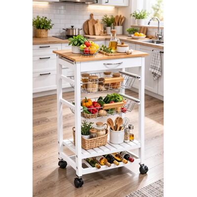 Spot On Dealz - 5 Tier Kitchen Trolley - 1 Drawer Spot On Dealz - 5 Tier Kitchen Trolley - 1 Drawer