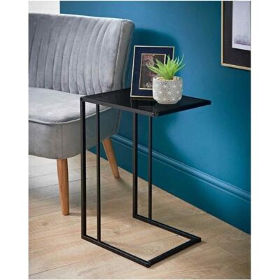 Spot On Dealz - G-0378 - Black - C-Shaped - End Table Spot On Dealz - G-0378 - Black - C-Shaped - End Table
