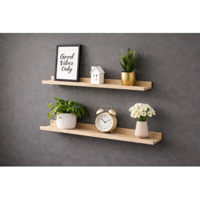 Spot On Dealz - G-0415 - Oak - 80cm - Floating shelf Spot On Dealz - G-0415 - Oak - 80cm - Floating shelf