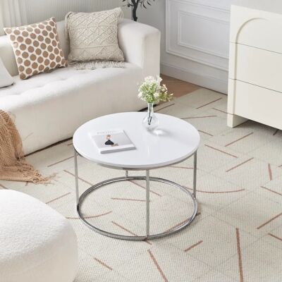 Spot On Dealz - G-0471 - White - Round - Coffee Table Spot On Dealz - G-0471 - White - Round - Coffee Table