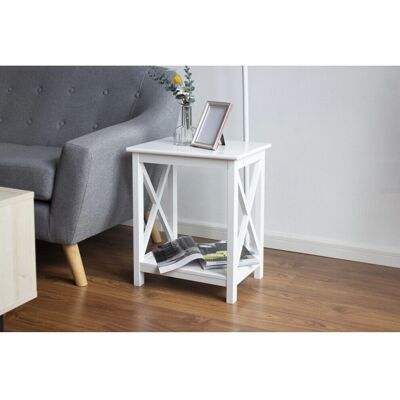 Spot On Dealz - Night Stand - X Shape Design - Side Table Spot On Dealz - Night Stand - X Shape Design - Side Table