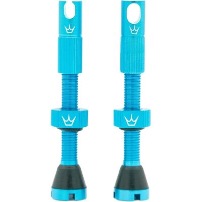 Vannes sans chambre Peaty's x Chris King MK2 - Turquoise - 42mm - Vannes tubeless - Publicité Vannes sans chambre Peaty's x Chris King MK2 - Turquoise - 42mm - Vannes tubeless - Publicité