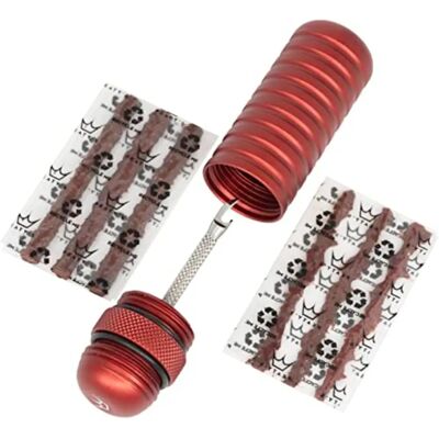 Peaty's Holeshot Tubeless Puncture Plug Kit - Rot Peaty's Holeshot Tubeless Puncture Plug Kit - Rot