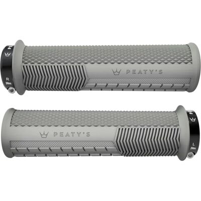 Peaty's Monarch Knurl Handlebar Grips - Slate / Thick - Handlebar Grips Peaty's Monarch Knurl Handlebar Grips - Slate / Thick - Handlebar Grips
