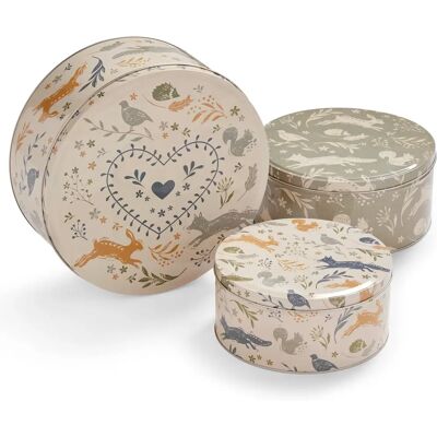 Cooksmart Woodland Set of 3 Round Cake Tins - Cake Tins Cooksmart Woodland Set of 3 Round Cake Tins - Cake Tins