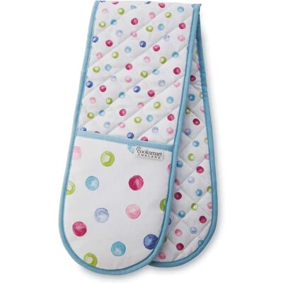 Cooksmart Spotty Dotty Oven Glove Light Blue - Oven Glove Cooksmart Spotty Dotty Oven Glove Light Blue - Oven Glove