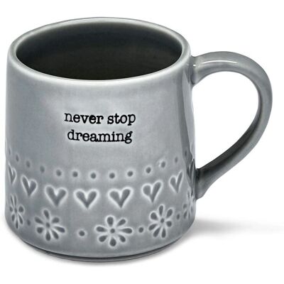 Cooksmart Never Stop Dreaming Grey Mug - Mug Cooksmart Never Stop Dreaming Grey Mug - Mug