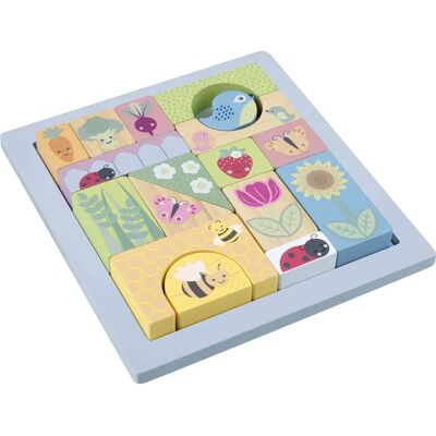 Orange Tree Toys Frühling Garten Block Puzzle - Puzzle Blocks Orange Tree Toys Frühling Garten Block Puzzle - Puzzle Blocks