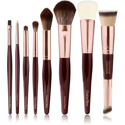 Charlotte Tilbury The Complete Brush Set - Rose Gold & Night Crimson - Makeup Accessories Charlotte Tilbury The Complete Brush Set - Rose Gold & Night Crimson - Makeup Accessories