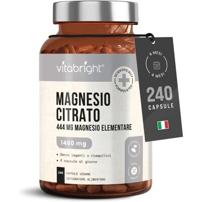 Vitabright Magnesium Citrate - Magnesium - 240 Caps Vitabright Magnesium Citrate - Magnesium - 240 Caps