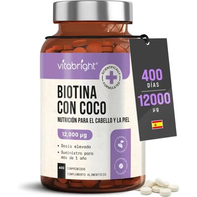 VitaBright - Biotin 12000mcg - Hair Growth VitaBright - Biotin 12000mcg - Hair Growth