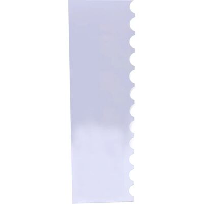 Outil de Décoration de Gâteau PME Grand - Acrylique, 25,5cm, Bords Ondulés et Droits Outil de Décoration de Gâteau PME Grand - Acrylique, 25,5cm, Bords Ondulés et Droits