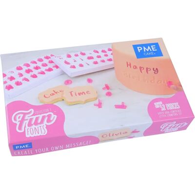 PME Fun Fonts - Set di Alfabeto per Decorazione Torte - 52 Pezzi PME Fun Fonts - Set di Alfabeto per Decorazione Torte - 52 Pezzi