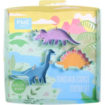 PME Dinosaurier Blau - Keksausstecher-Set PME Dinosaurier Blau - Keksausstecher-Set