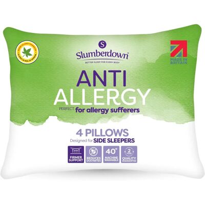 Slumberdown Model - 4 Pack Anti-Allergy Firm Support Pillows - Pillow Slumberdown Model - 4 Pack Anti-Allergy Firm Support Pillows - Pillow