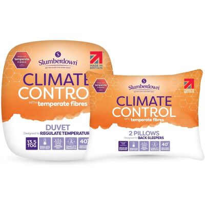 Slumberdown Climate Control 13.5 Tog Winter Duvet With 2 Pillows - Duvet Slumberdown Climate Control 13.5 Tog Winter Duvet With 2 Pillows - Duvet