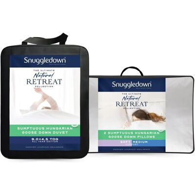 Snuggledown Hungarian Goose Down 13.5 Tog Duvet - All Seasons, Double Snuggledown Hungarian Goose Down 13.5 Tog Duvet - All Seasons, Double