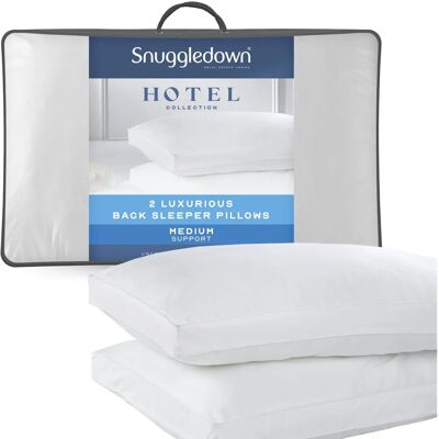 Snuggledown UK Medium Support Back Sleeper Pillow - Pillow Snuggledown UK Medium Support Back Sleeper Pillow - Pillow