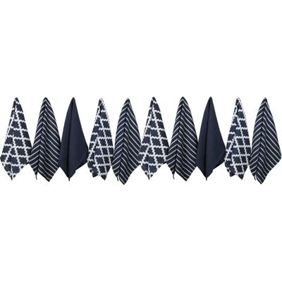 Penguin Home Paños de Cocina de Algodón 10 Uds Navy - Paños de Cocina Penguin Home Paños de Cocina de Algodón 10 Uds Navy - Paños de Cocina